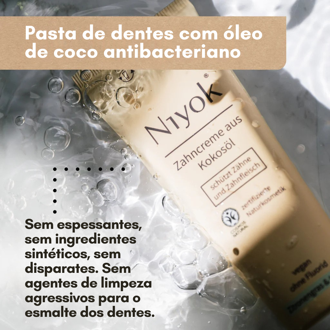 Dentífrico Natural de Óleo de Coco - Menta fresca