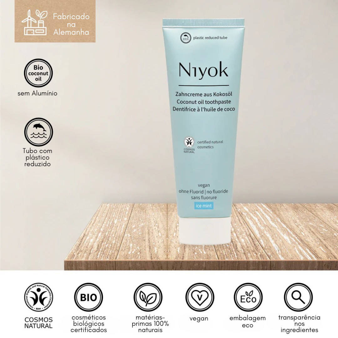 Dentífrico Natural de Óleo de Coco - Menta fresca