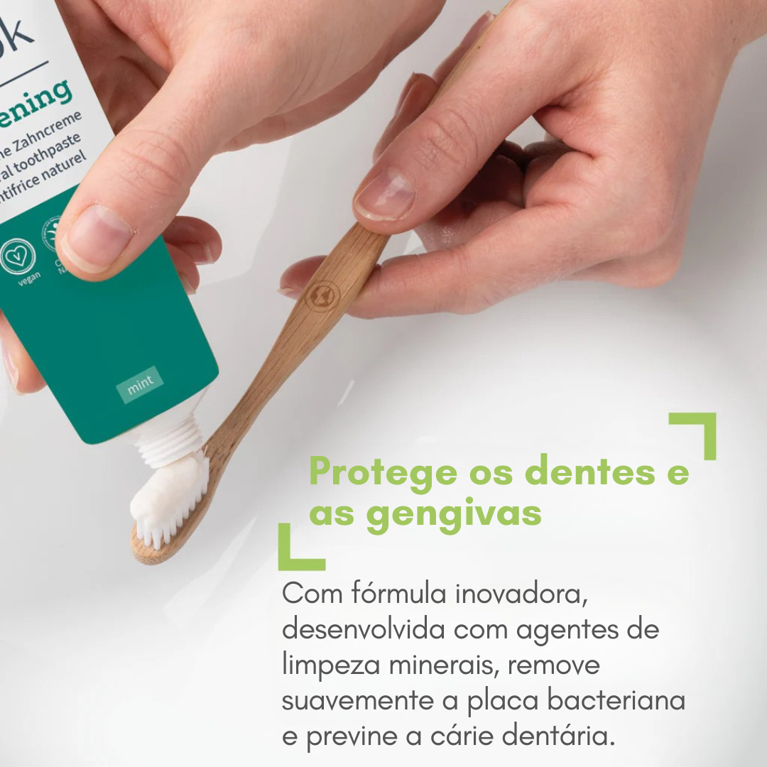 Dentífrico Natural de Óleo de Coco - Menta fresca