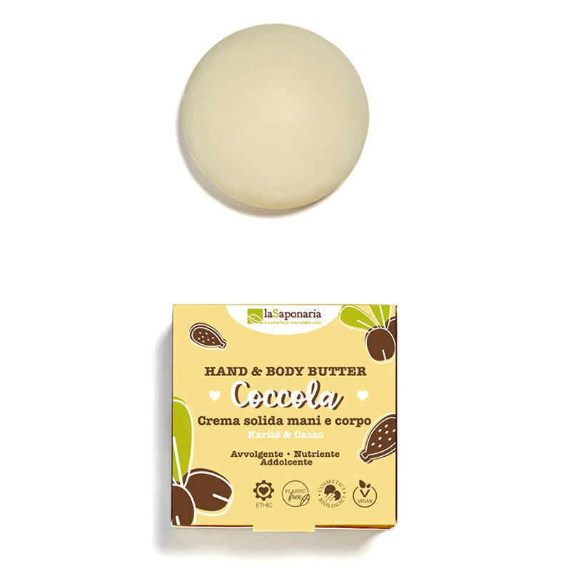 COCCOLA Solid Moisturizer for Hands & Body - Shea Butter & Cocoa - Promotion