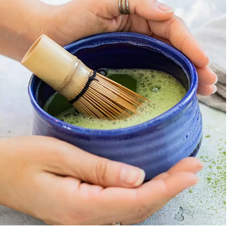 Taza Ceremonial de Té Japonés "Chawan" Azul