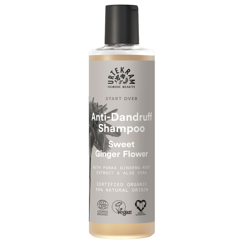 Champô Biológico de Flor de Gengibre da Urtekram com efeito anticaspa da Linha Start Over