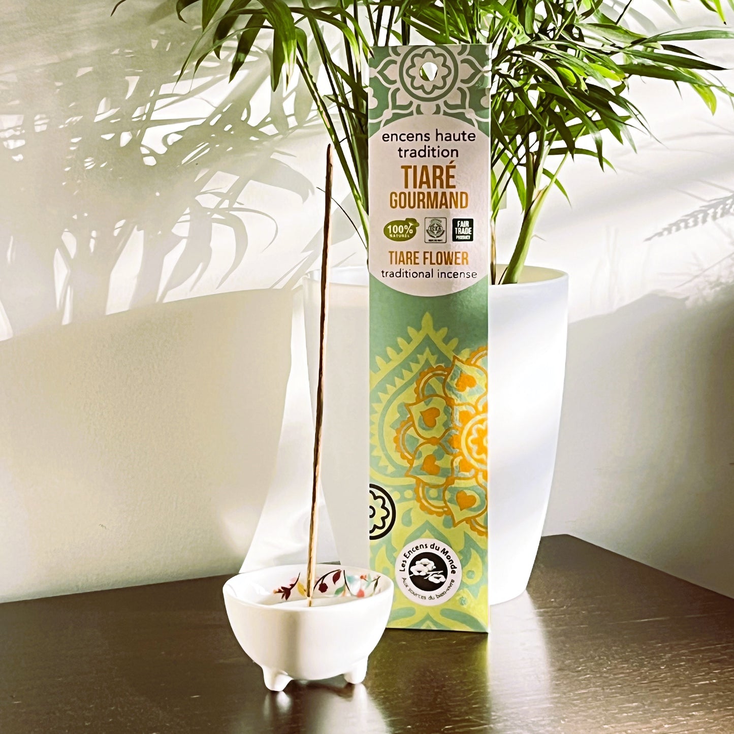 Tiaré Incense Set & Flora Incense Holder