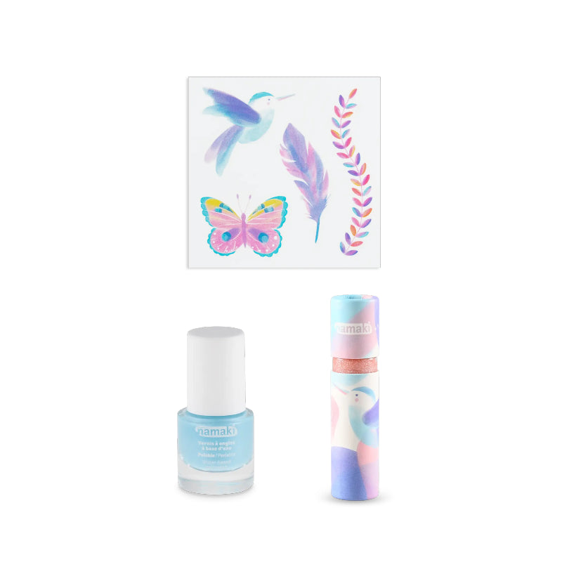 Conjunto Trio Colibri Maquilhagem Biológica Criança Namaki