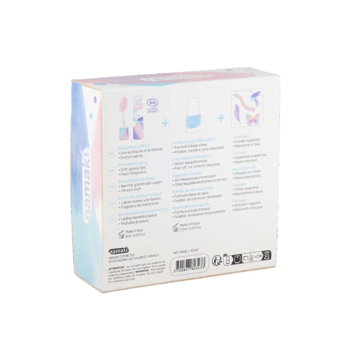 Conjunto Trio Colibri Maquilhagem Biológica Criança Namaki