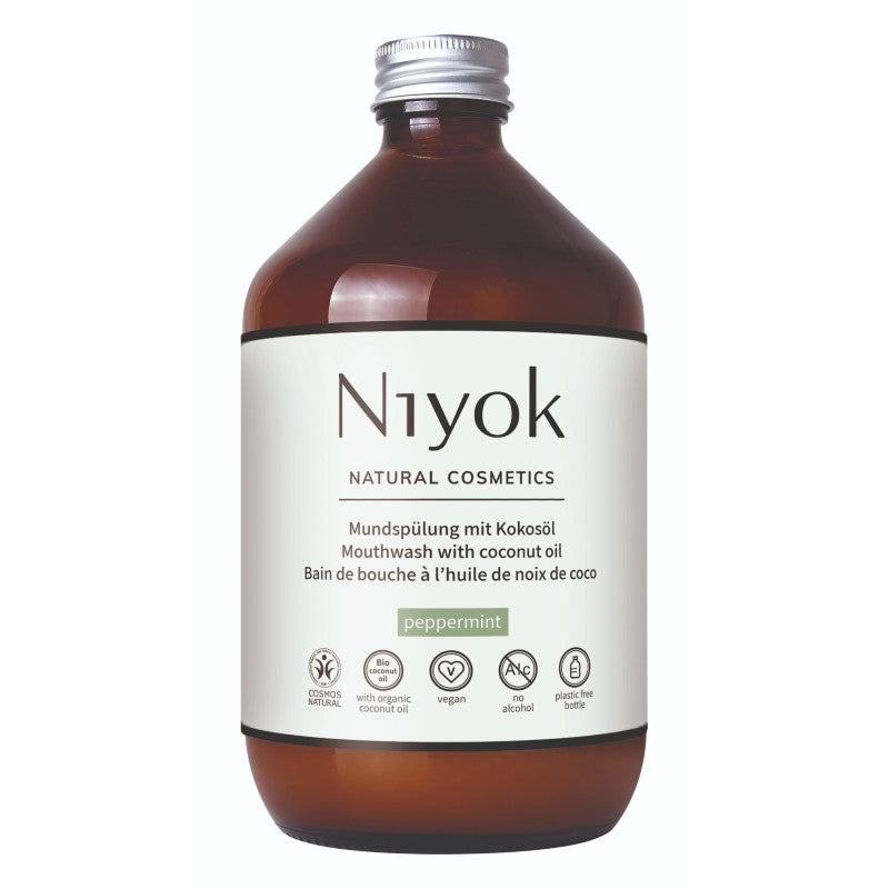 Enjuague bucal de aceite de coco - Menta