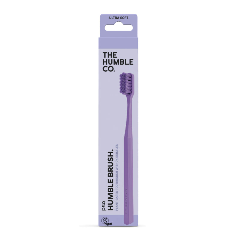 EScova de dentes profissional com 7000 cerdas em bioplástico Roxa The Humble Co
