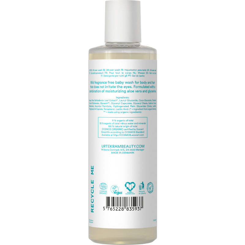 Gel Lavante para Bebé para corpo e cabelo da Urtekram