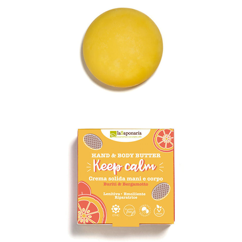 KEEP CALM - Hidratante sólido para manos y cuerpo - Burití y bergamota