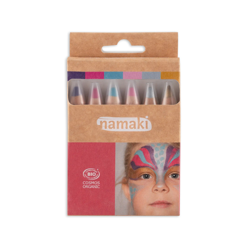 Set de 6 Lápices para Pintar Caras Bio - Mundos Encantados