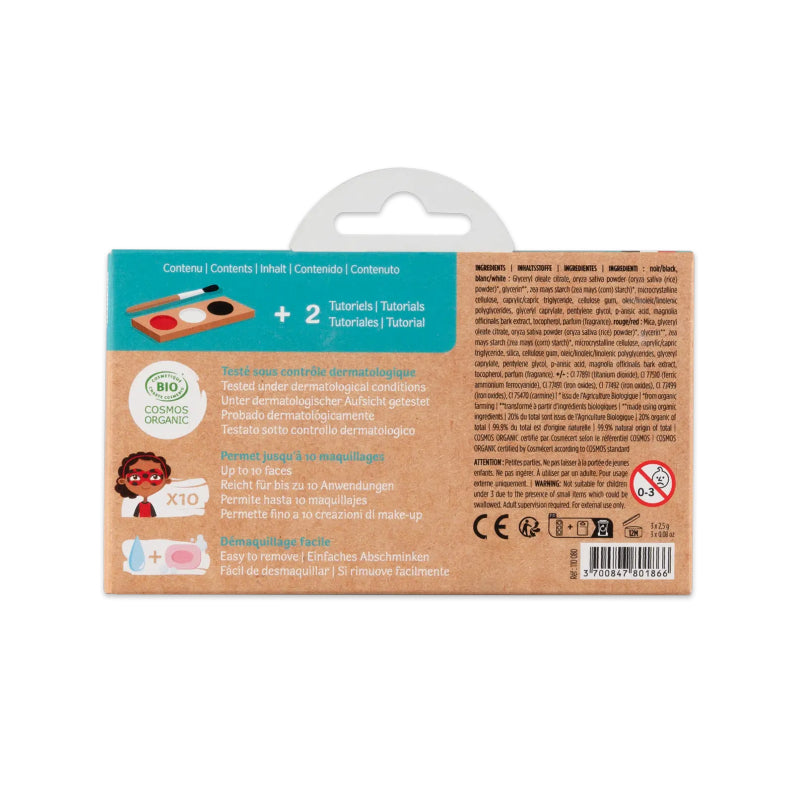 Kit Bio Face Paint 3 colores - Pirata y Mariquita