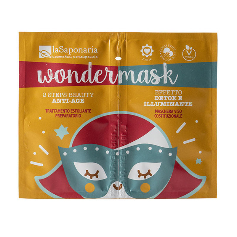 Máscara Beleza anti-idade em 2 passos - Exfoliante preparador & máscara de tratamento anti-idade