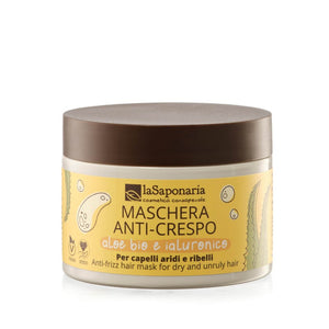 Mascarilla anti-frizz para cabello seco y rebelde - aloe y ácido hialurónico