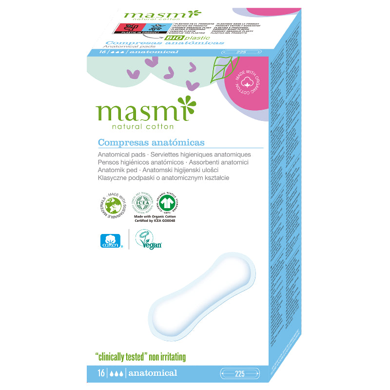 Anatomical Sanitary Pads - Organic Cotton