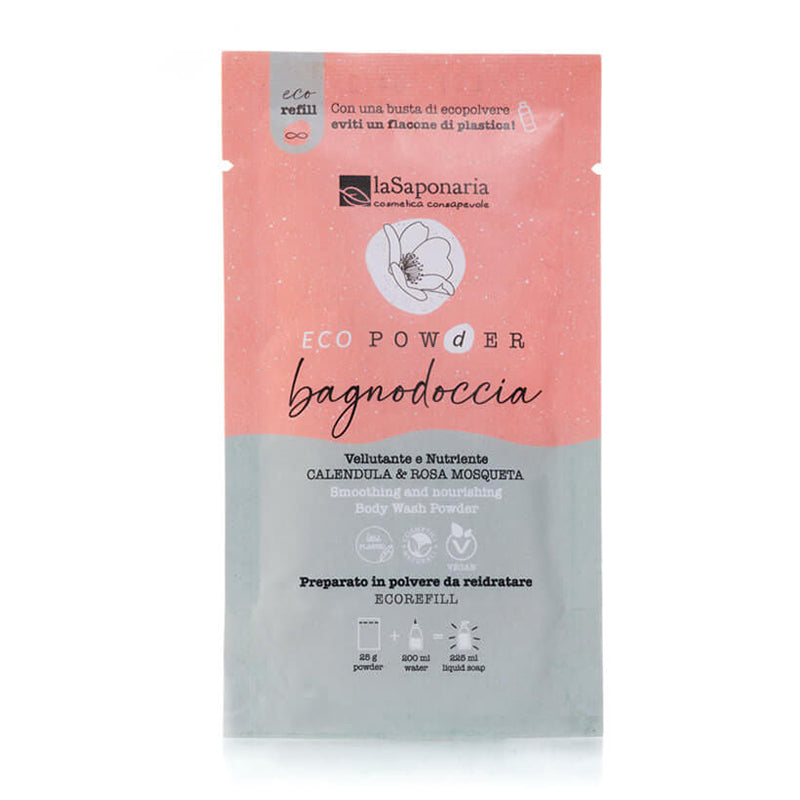 EcoPó para Gel de Banho Suavizante e Nutritivo (Calendula & Rosa Mosqueta)