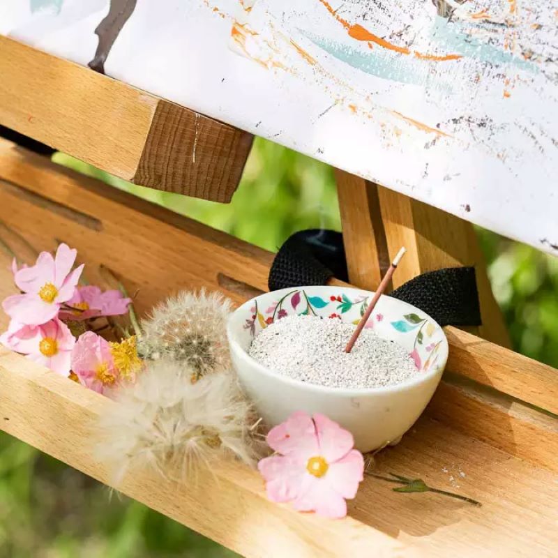 Porta Incenso Flora (porcelana)