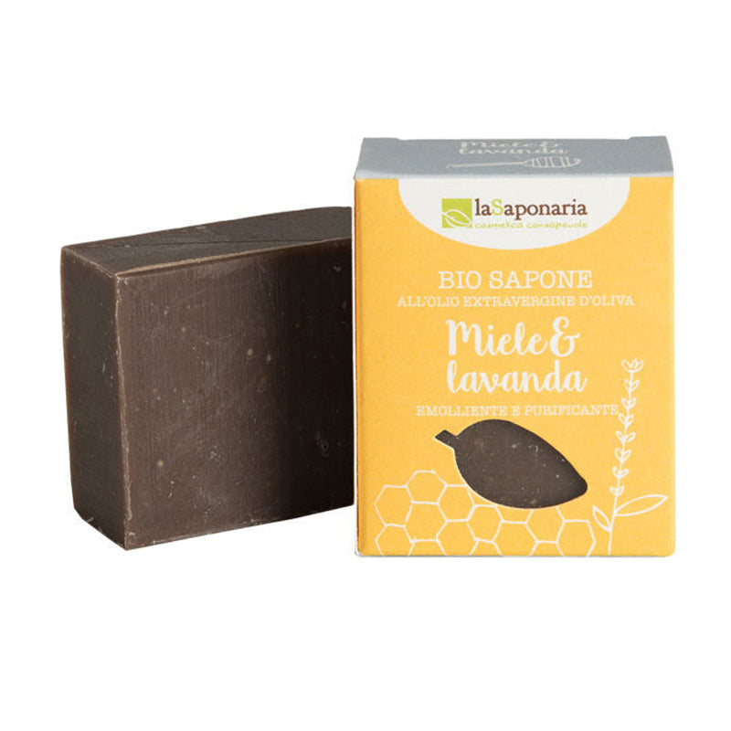 Jabón orgánico de miel y lavanda