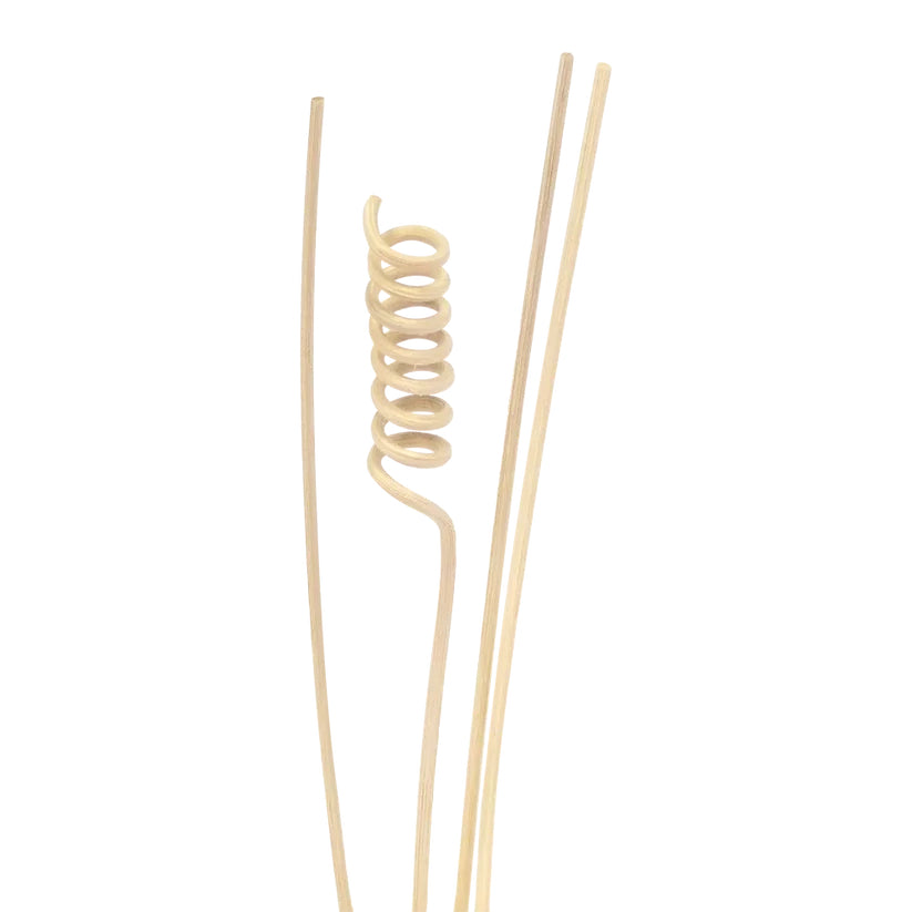 Varetas Difusoras em Rotim (3 varetas +1 espiral 24cm) para óleos essenciais da Born o Bio