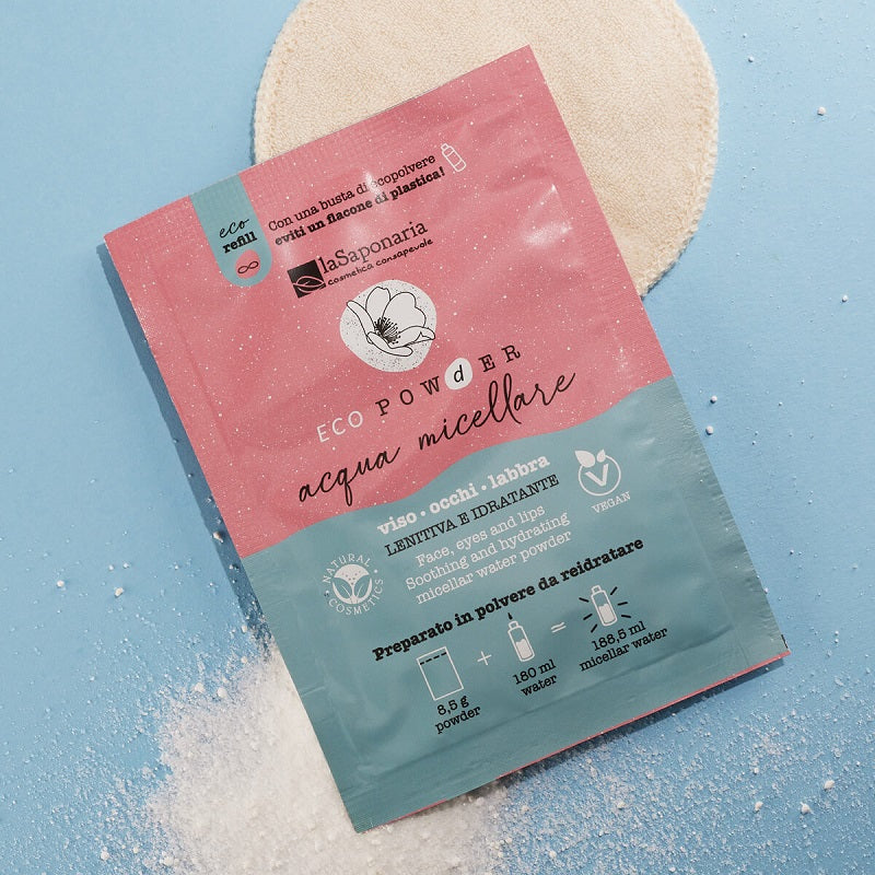Água micelar em pó La Saponaria (ambiente)