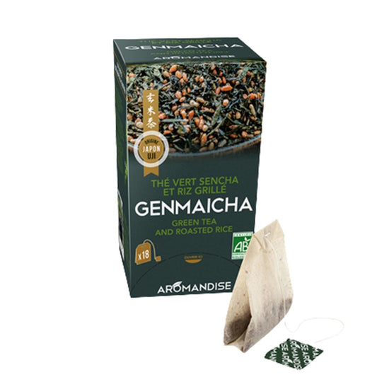 Chá Japonês Biológico em saquetas - Uji Genmaicha