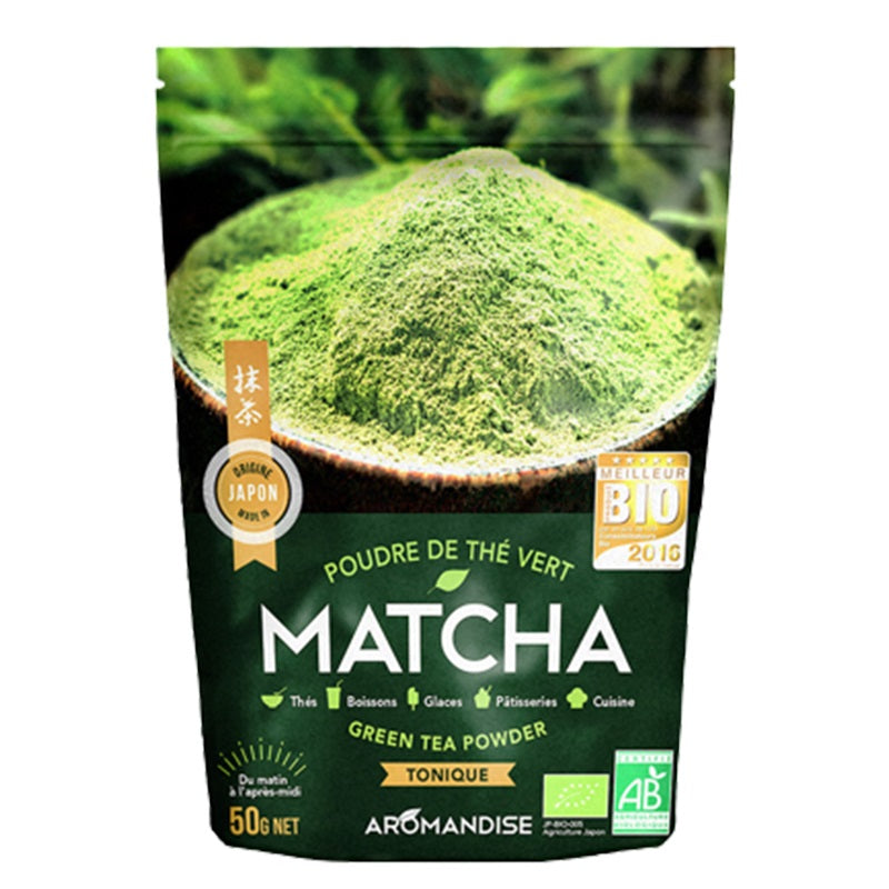 Chá Verde Biológico Japonês Matcha da Aromandise