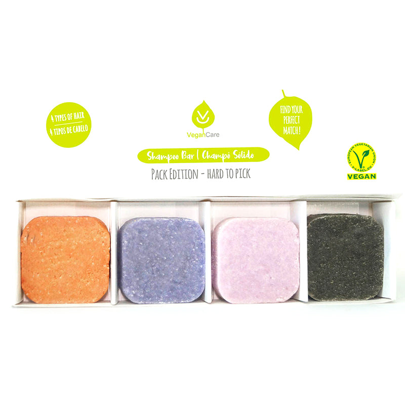 Champú Sólido Hard to Pick - Edición Pack - 4 versiones de champú)