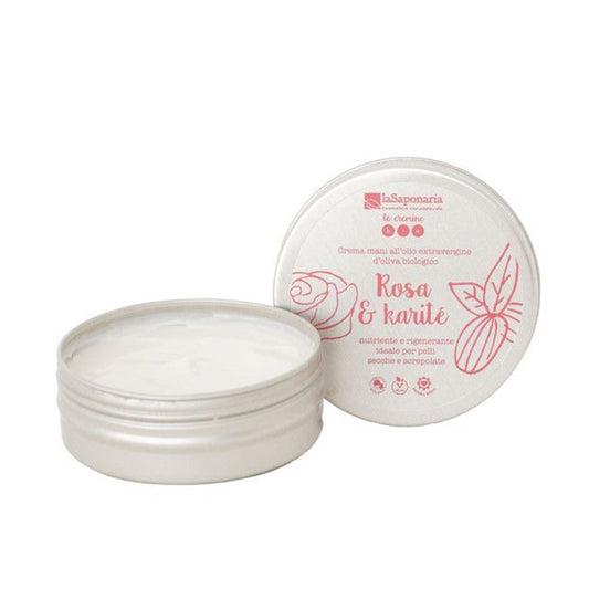 Crema de Manos Rosa y Karité