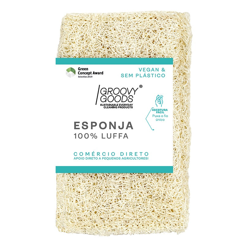 Luffa 2 em 1: Esponja & Base para sólidos Clearo