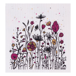 Eco-Friendly Sponge Cloth (compostable) - Wild Flowers