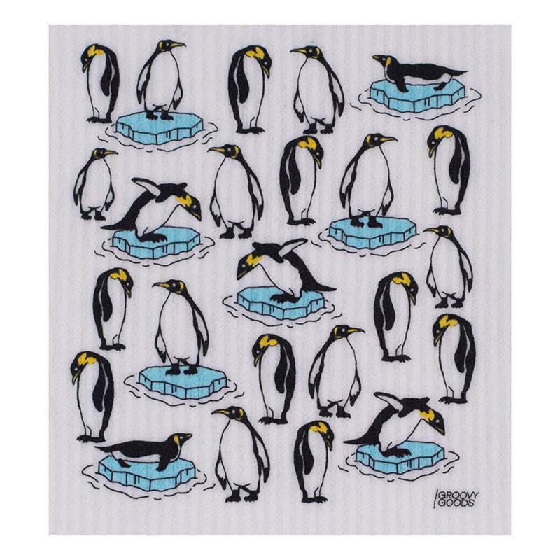 Eco-Friendly Sponge Cloth (compostable) - Penguin
