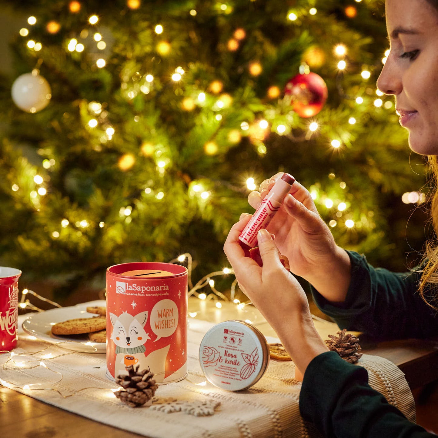 Arctic Fox Bio Piggy Bank - Hands and Lips