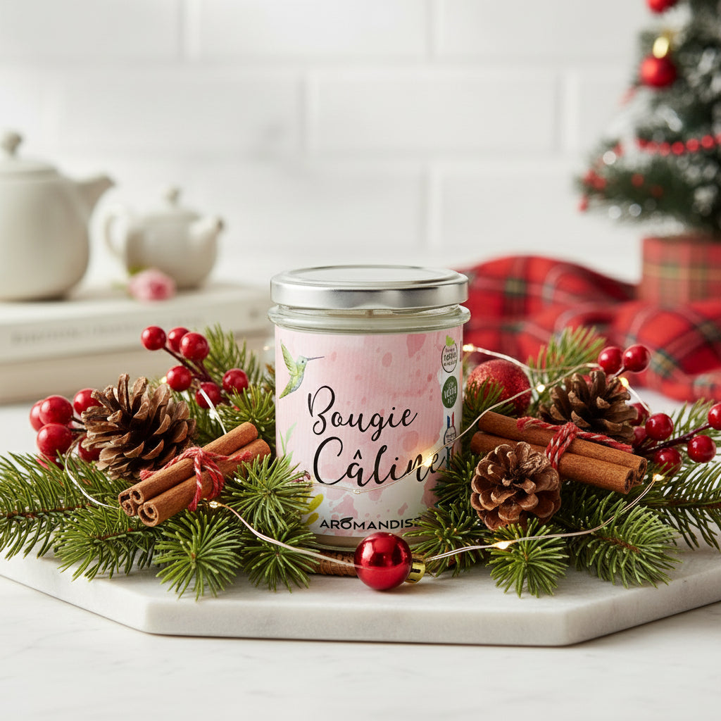 Vela aromatica de casa natural da Aromandise