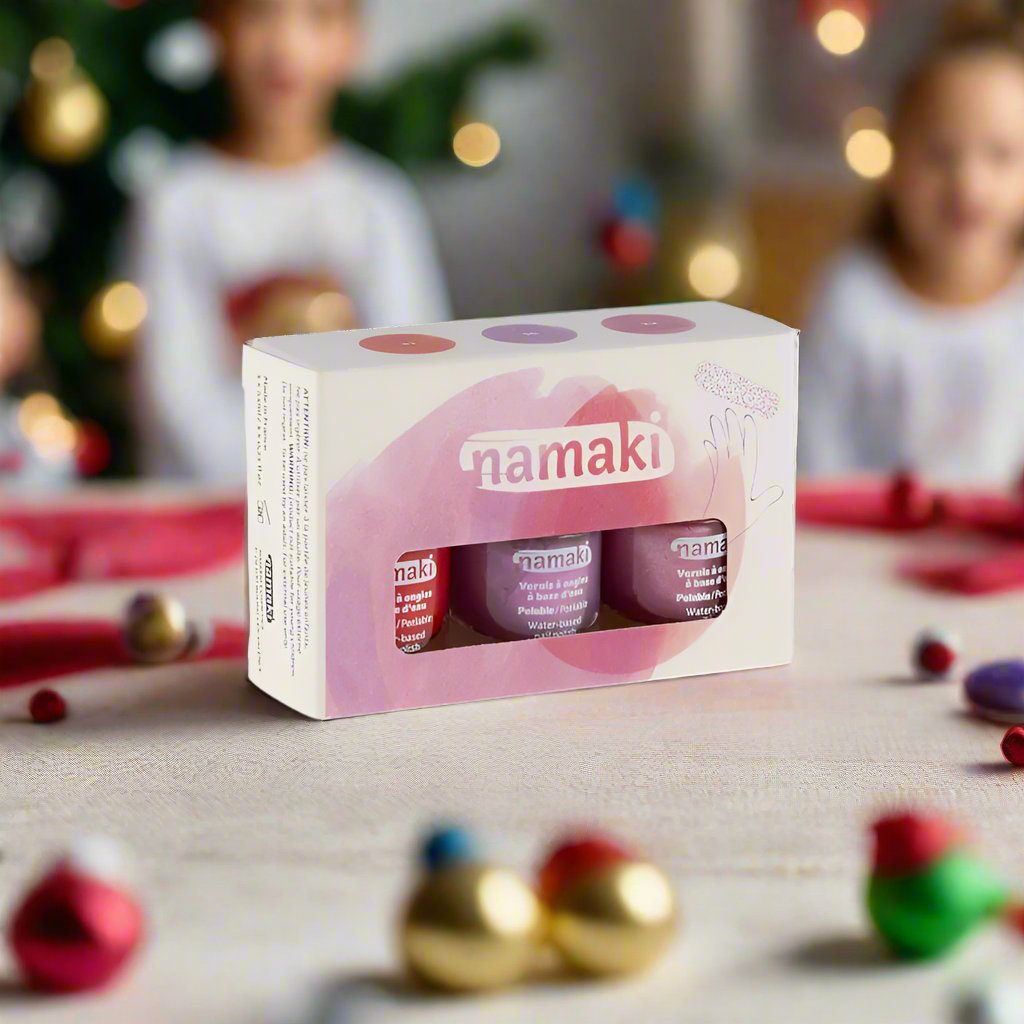 Set of 3 Water-Based Nail Polishes - Eternal Roses