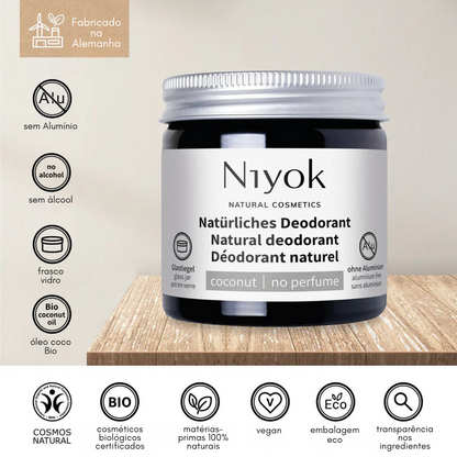 Natural Deodorant Cream Unscented