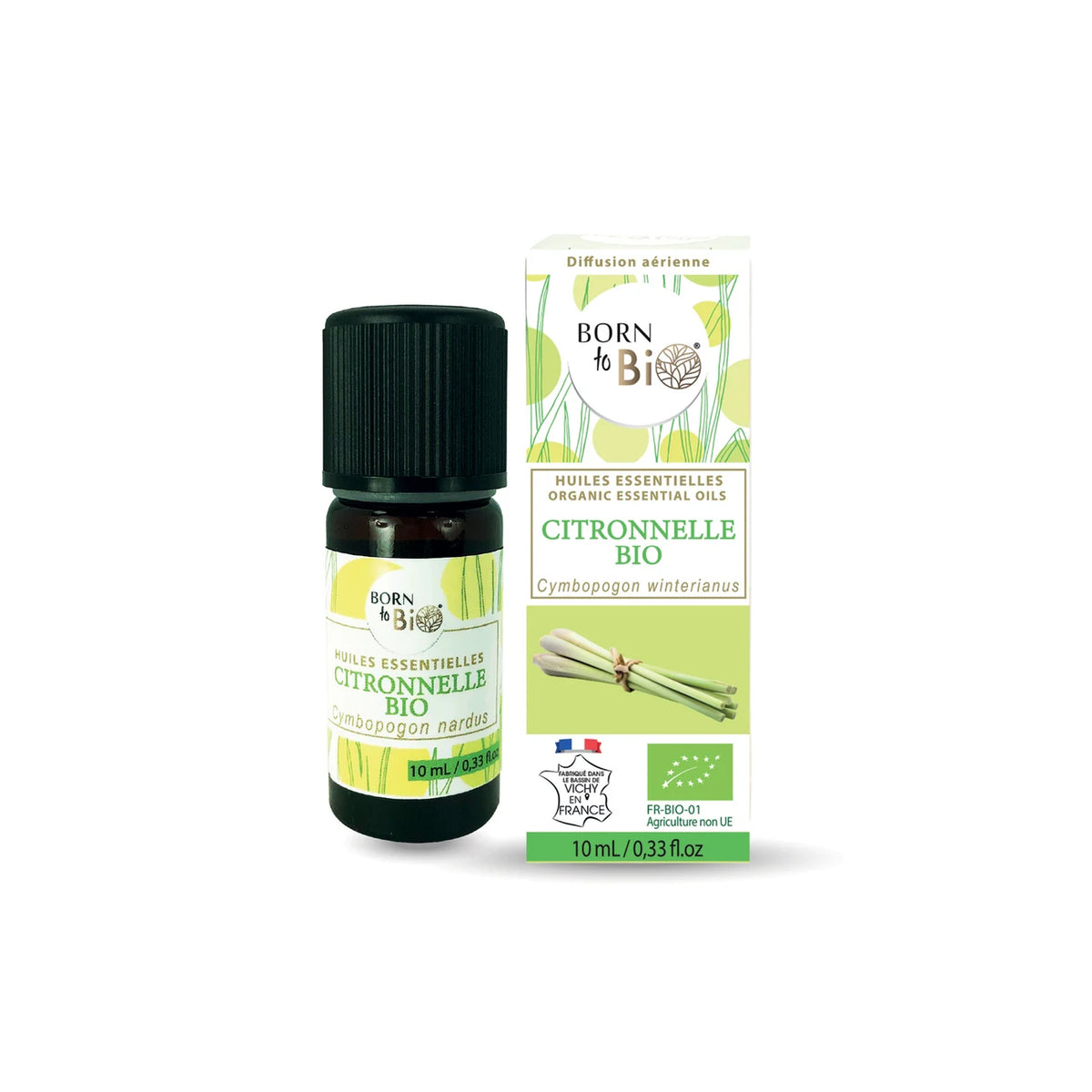 Óleo Essencial Biológico de citronela da Born to Bio 10 ml