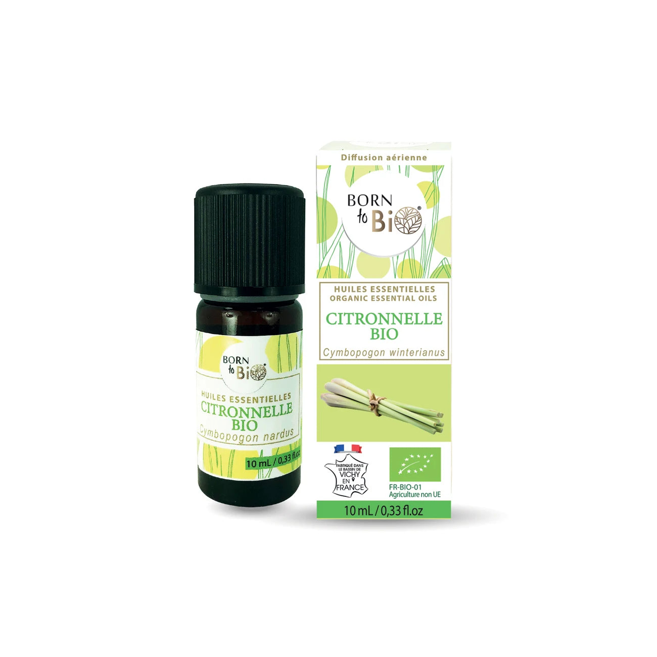 Óleo Essencial Biológico de citronela da Born to Bio 10 ml