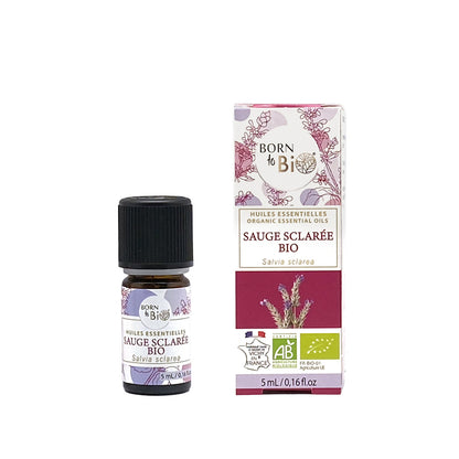 Óleo Essencial Biológico Sálvia Esclareia (Salvia sclarea) da Born to Bio 5 ml
