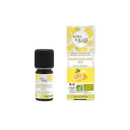 Óleo Essencial Biológico Toranja (Citrus paradisii) da Born to Bio 5 ml