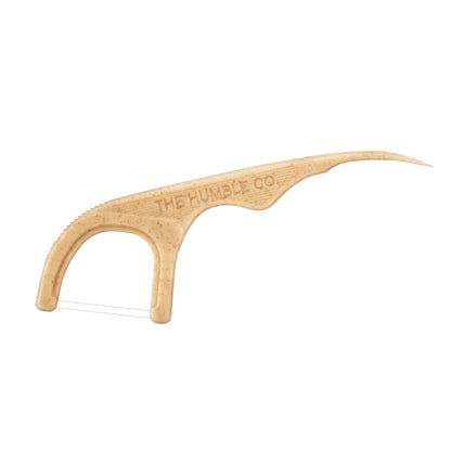 Aplicador de fio dentário com fio duplo Menta The Humble Co