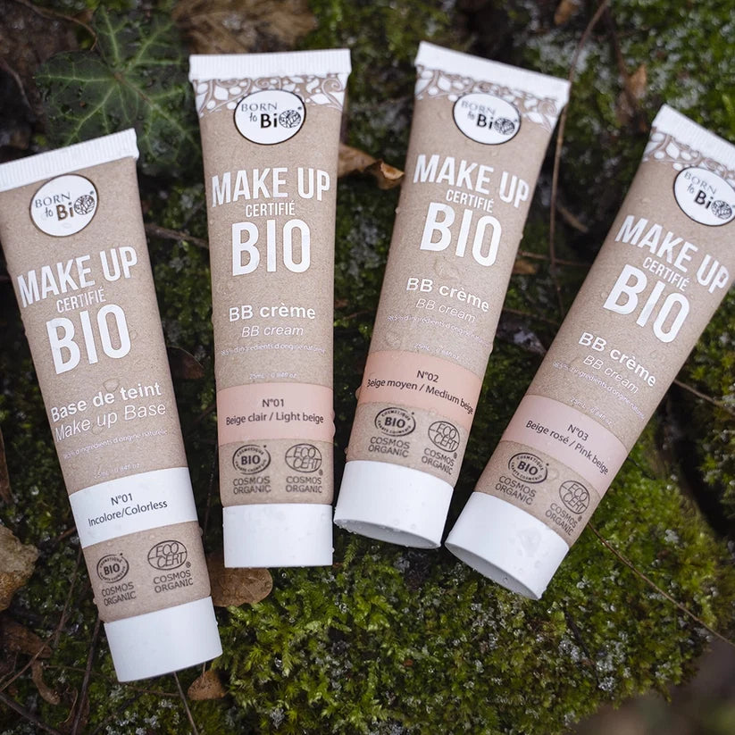 BB Cream 3 cores Base de Maquilhagem da Born to Bio