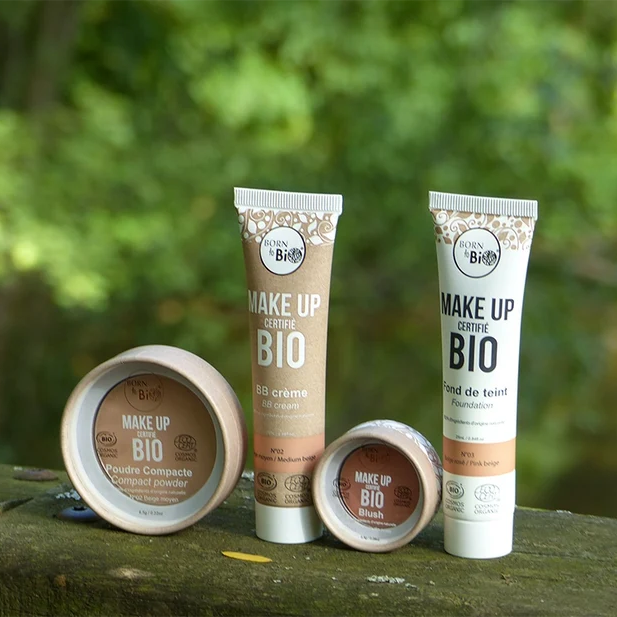 Conjunto de produto de maquilhagem Bio da Born to Bio