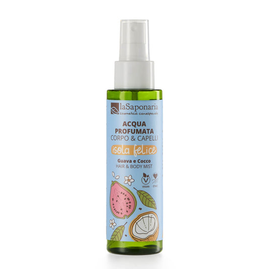 Bruma Perfumada Corpo & Cabelo – Goiaba & Coco da La Saponaria 100ml