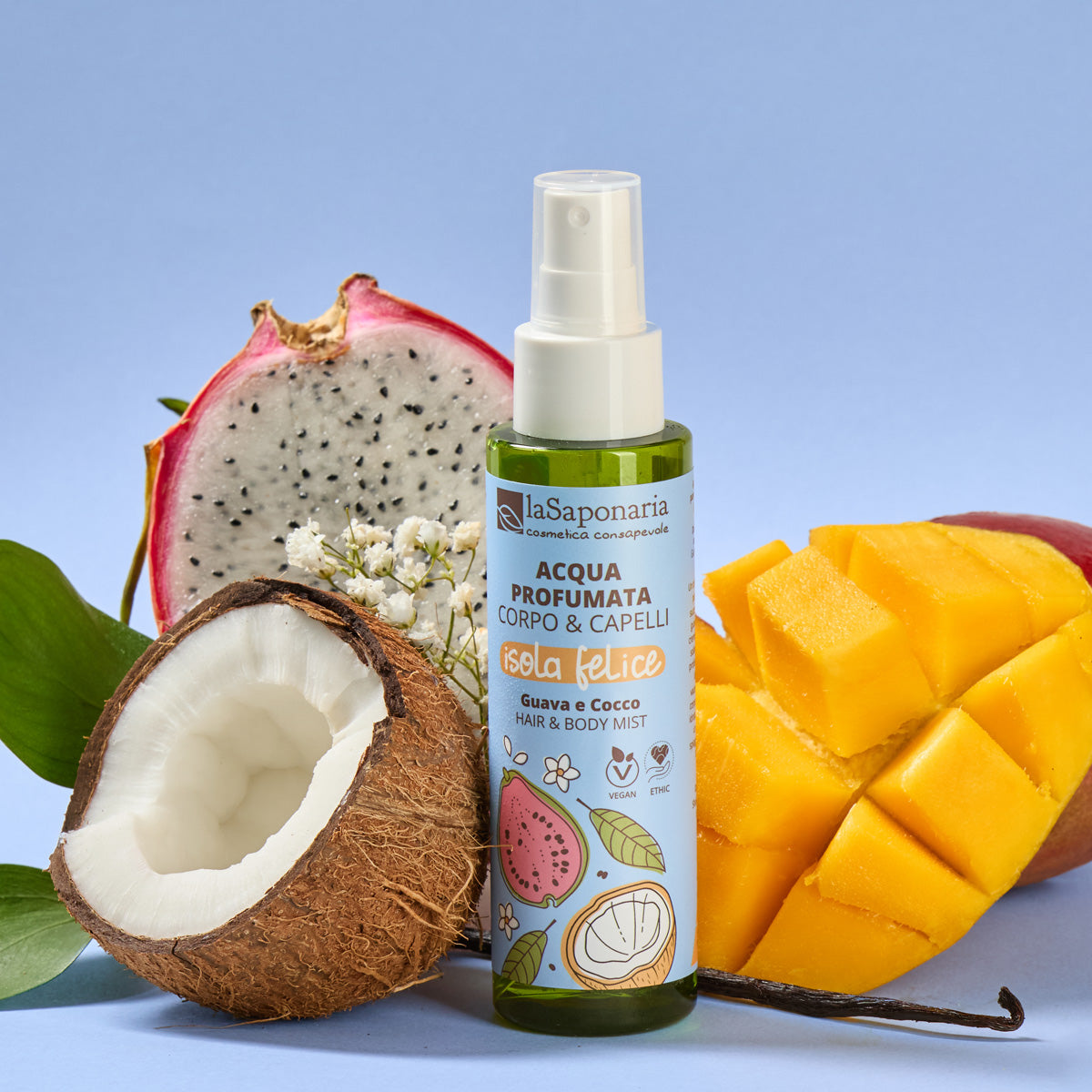 Bruma Perfumada Corpo & Cabelo – Goiaba & Coco da La Saponaria 100ml
