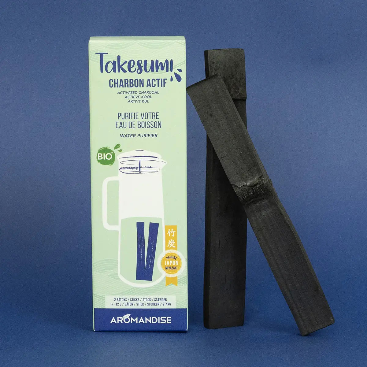 Carvao Ativado de bambu Takesumi da Aromandise