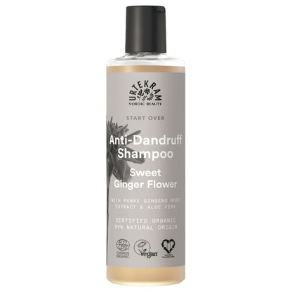 Champô Biológico de Flor de Gengibre da Urtekram com efeito anticaspa da Linha Start Over