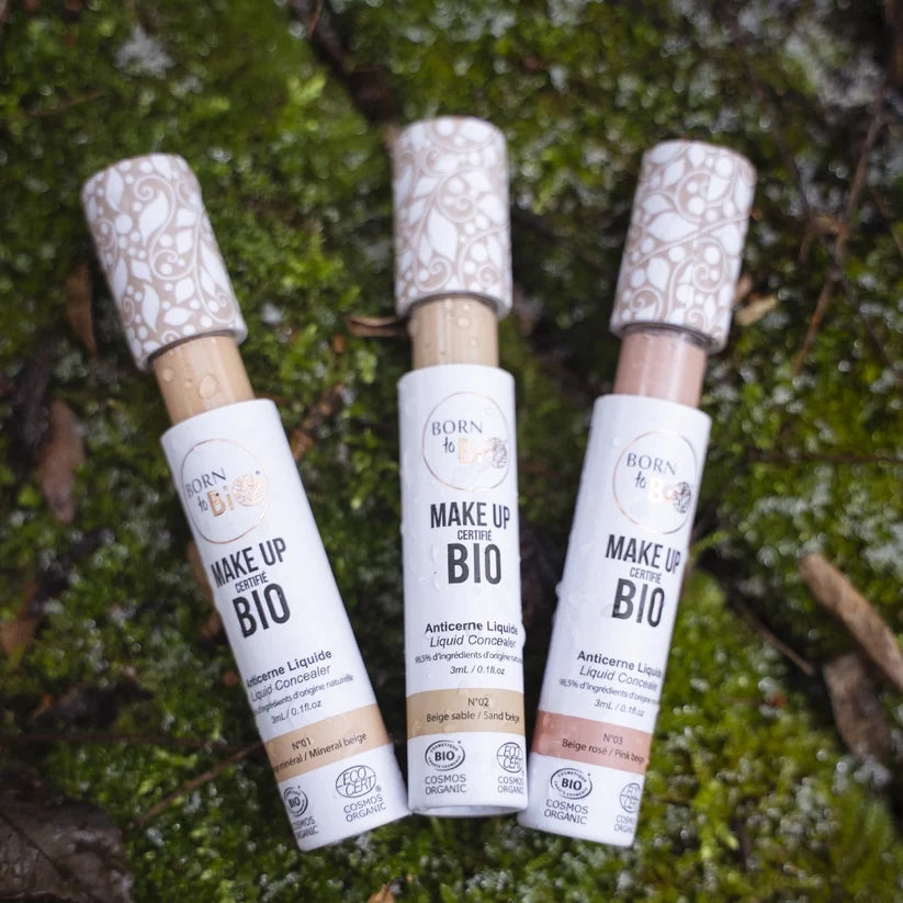 Corretor Líquido Biológico da Born to Bio - Conjunto 3 cores - 3 ml