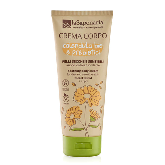 Creme Corporal para Peles Secas e sensíveis - Calêndula Bio e Prebióticos La Saponaria
