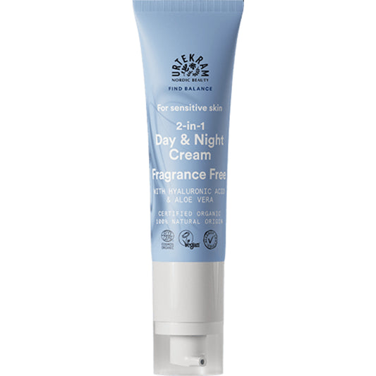 Crema orgánica de día y de noche 2 en 1 - Sin perfume (Encuentra el equilibrio - piel sensible) 