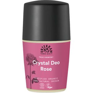 Desodorizante biológico em roll-on de rosa da Urtekram