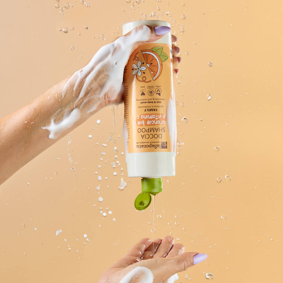 Champô & Gel de Banho Família - Laranja Bio e Vitamina C